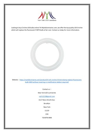 Buy Circline LED Replacement at Fair Cost