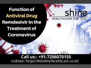 what is the function of antiviral drug remdesivir