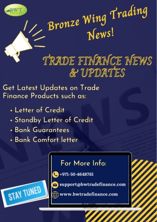 Infographics: Bronze Wing Trading News – Trade Finance Updates