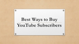 Best Ways to Buy YouTube Subscribers