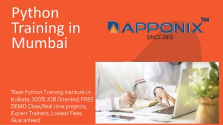 Python Training in Mumbai