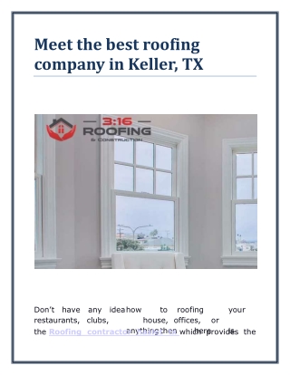 Meet the best roofing company in Keller, TX