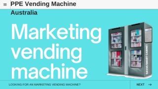 Marketing vending machine Australia