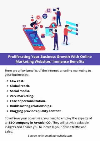 Proliferating Your Business Growth With Online Marketing Websites' Immense Benefits