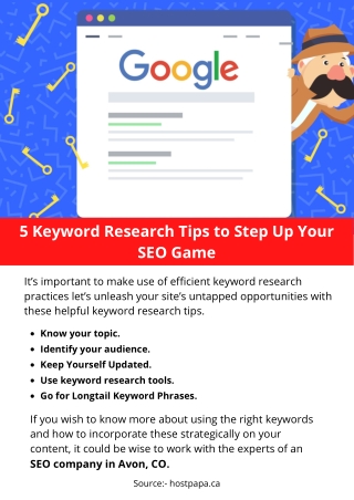 5 Keyword Research Tips to Step Up Your SEO Game