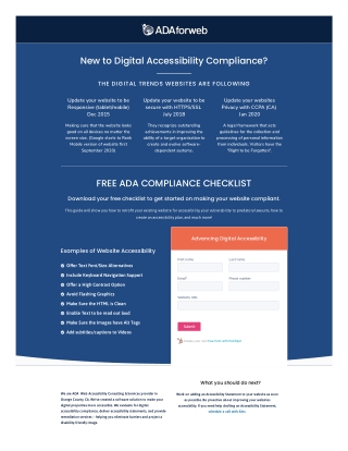 ADA Compliance in California