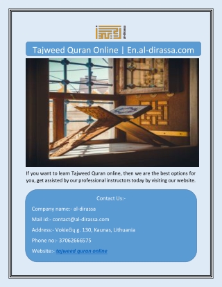 Tajweed Quran Online | En.al-dirassa.com