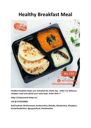 Healthy Breakfast Meal