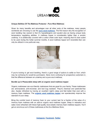 Pure Wool Mattress.docx