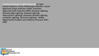 Commercial Airport Lighting Market Current Impact to Make Big Changes