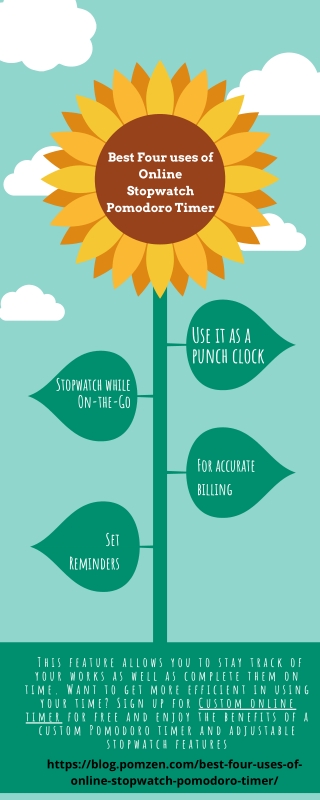 Best Four uses of Online Stopwatch Pomodoro Timer to Track Productivity
