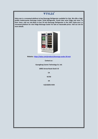 Beverage Mini Fridge for Sale Online Usa  Itylza.com