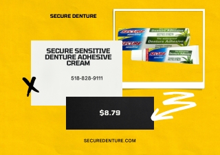 Secure Sensitive Denture Adhesive Cream