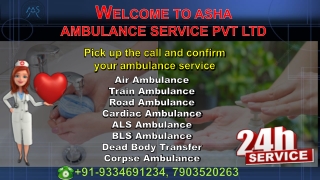 Confirm low cost Road Ambulance Service in Patna |ASHA