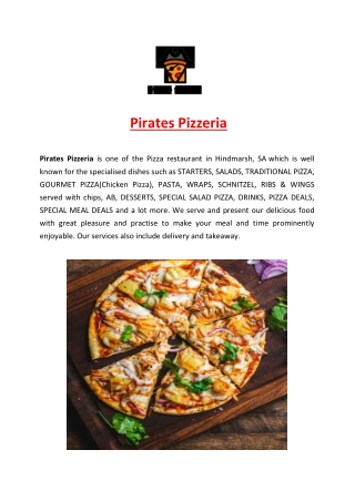 5% Off - Pirates Pizzeria Hindmarsh Menu, SA