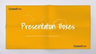 Get eco-friendly Presentation Boxes at 30% off at ICustomBoxes