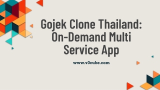 Gojek Clone Thailand: on-demand multi-service app