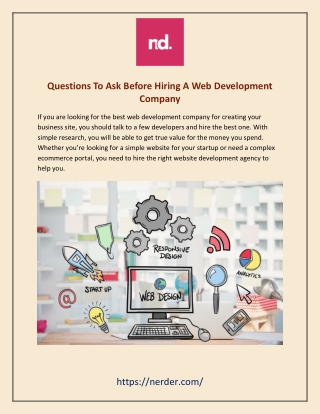 Questions To Ask Before Hiring A Web Development Company