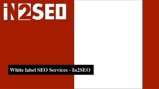 White label SEO Services - In2SEO