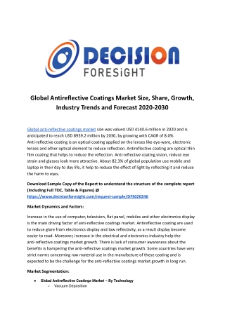 Global Antireflective Coatings Market.docx