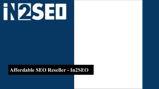 Affordable SEO Reseller - In2SEO