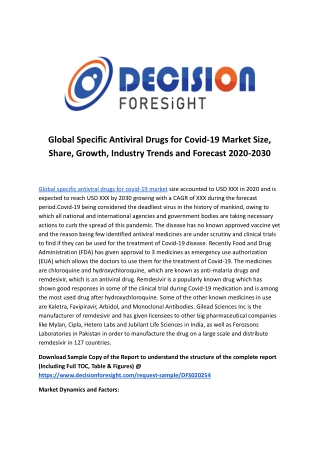 Global Specific Antiviral Drugs for Covid-19 Market.docx