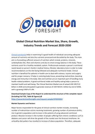 Global Clinical Nutrition Market.docx