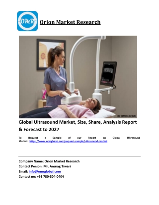 Global Ultrasound Market Trends, Size, Competitive Analysis and Forecast 2021-20