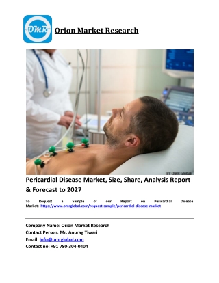 Pericardial Disease Market Trends, Size, Competitive Analysis and Forecast 2021-