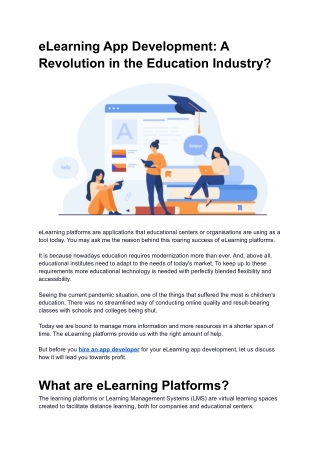 eLearning App Development_ A Revolution in the Education Industry