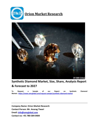 Synthetic Diamond Market Trends, Size, Competitive Analysis and Forecast 2021-20