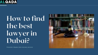 How to find the best lawyer in Dubai