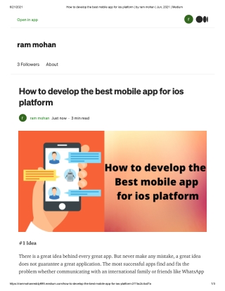 How to develop the best mobile app for ios platform