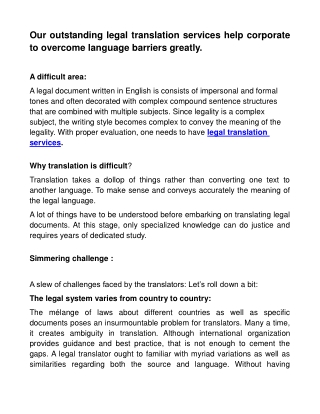 legal translation solutions