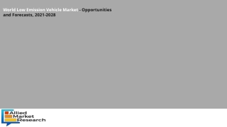 World Low Emission Vehicle Market Next Big Thing | Prominent Companies