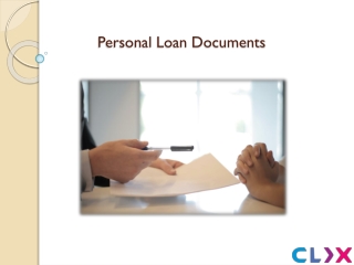 Documents required for applying for a personal loan