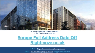 Scrape Full Address Data Off Rightmove.co.uk