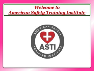 Online BLS Certification With The American Safety Training Institute