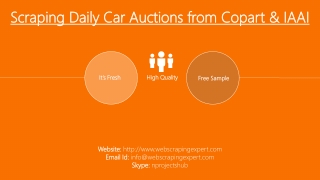 Scraping Daily Car Auctions from Copart & IAAI