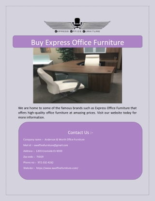 Buy Express Office Furniture