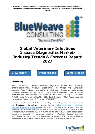 Global Veterinary Infectious Disease Diagnostics Market