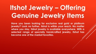Itshot New York – Offering Genuine Jewelry Items