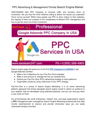 PPC Advertising & Management Florida Search Engine Market-converted