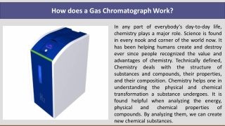 How does a Gas Chromatograph Work