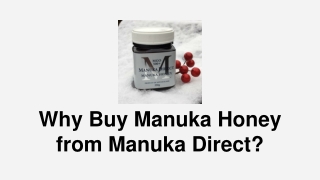 Why Buy Manuka Honey from Manuka Direct