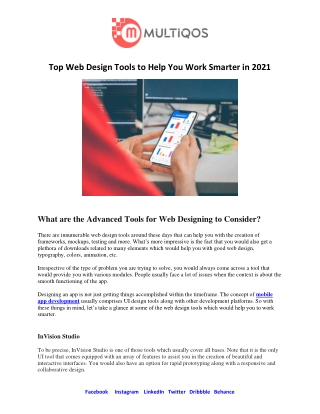 Top Web Design Tools to Help You Work Smarter in 2021
