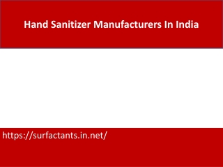 hand sanitizer manufacturers in india