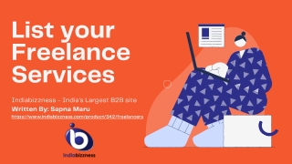 List your Freelance Services with Indiabizzness Portal