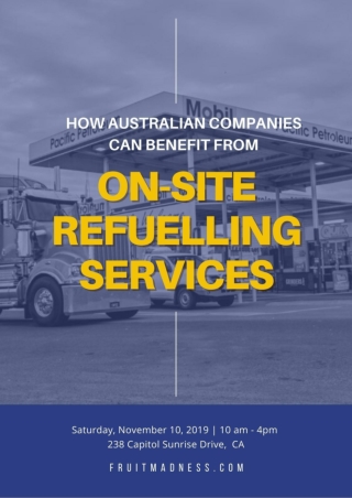 How Australian Companies Can Benefit from On-Site Refuelling Services