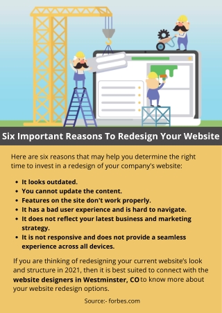 Six Important Reasons To Redesign Your Website